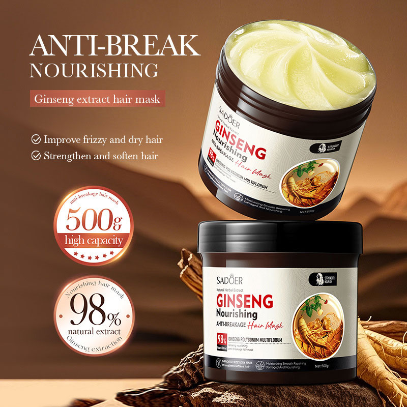 Hair Care Ginseng - 500ml SADOER Ginseng Polygonum Multiflorum mascarilla