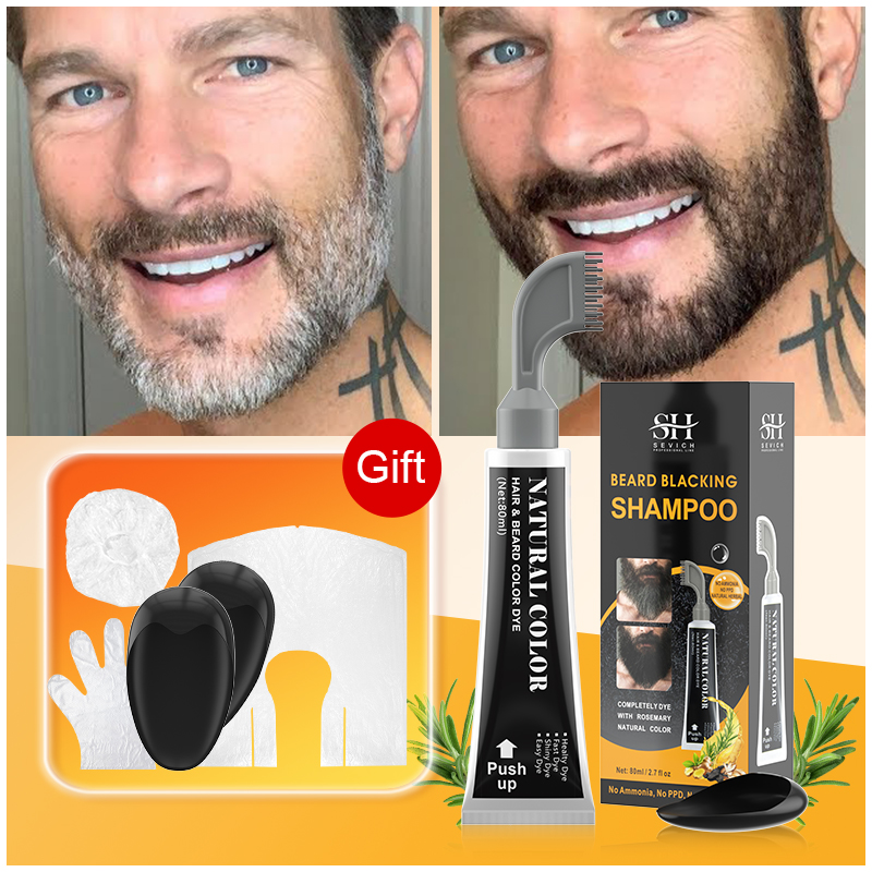 Hair Care Ginseng - Crema de barba negra con extracto