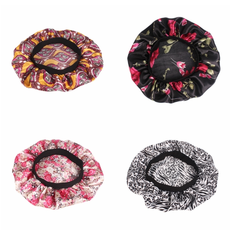 Hair Care Night Routine - Gorro para dormir con borde ancho,