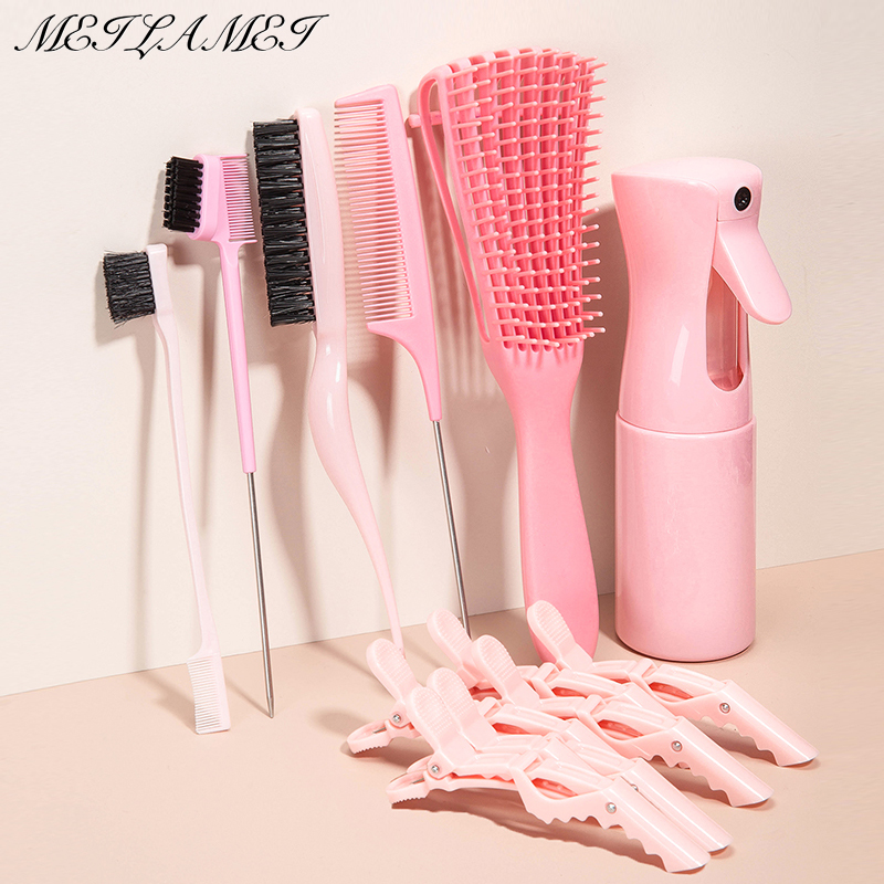 Hair Care Long Hair - Cepillo desenredante, juego de 10 piezas