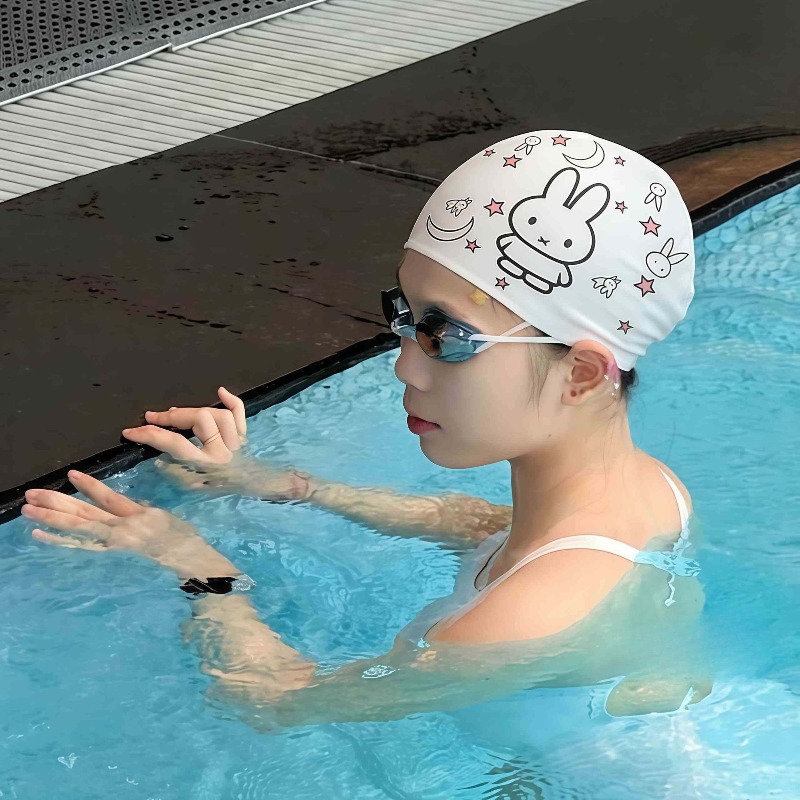 Hair Care In Japan - Gorro de natación de silicona estilo