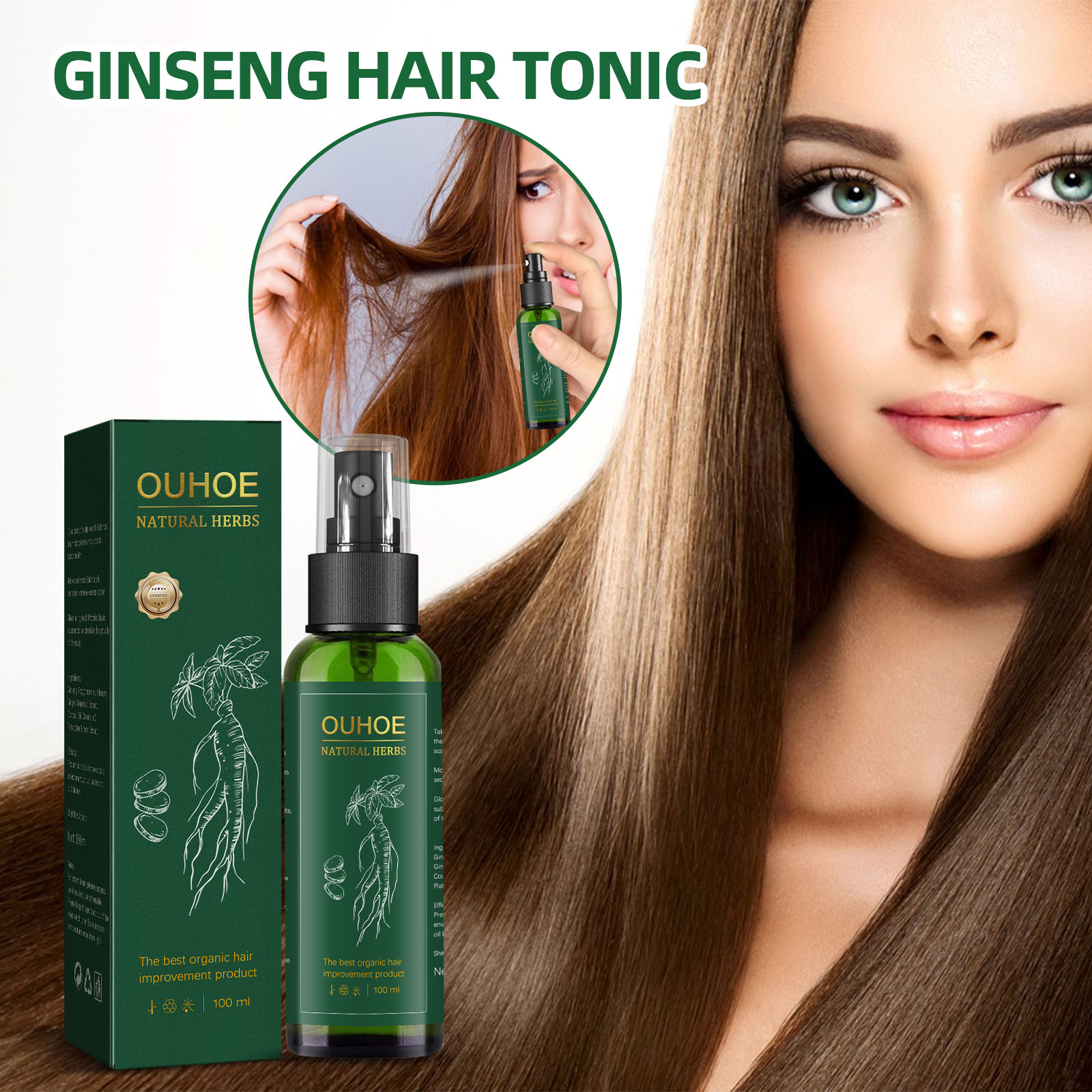 Hair Care Ginseng - Spray para el cuidado del cabello