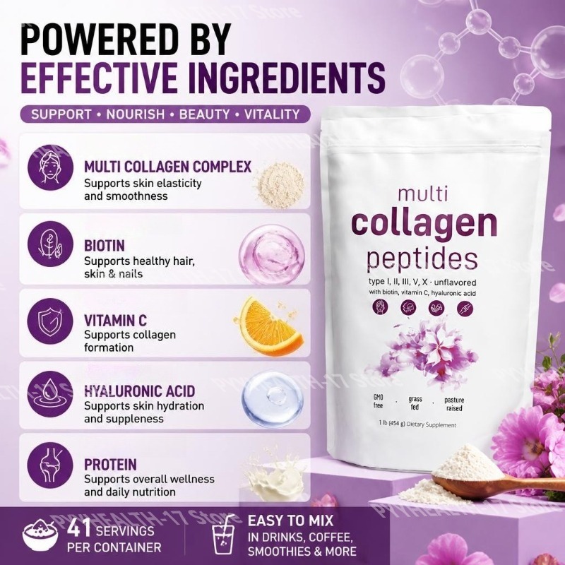 Colágeno en Polvo con Péptidos - Hair Care Vitamin reseña y precio
