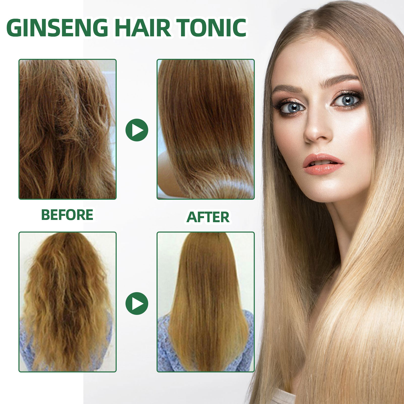 Spray para el cuidado del cabe - Hair Care Ginseng reseña y precio